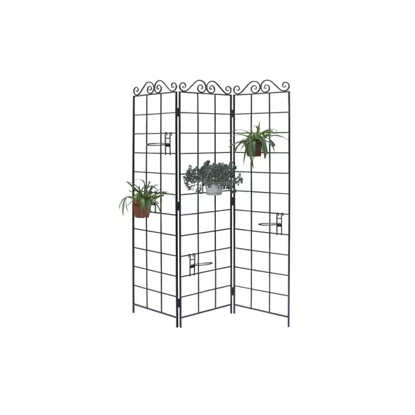 Panacea 72"x54.5" Garden Screen With 6 Pots
