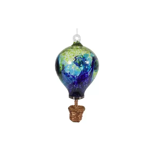 E-V Balloon Green Blue LunaLite Solar Lantern