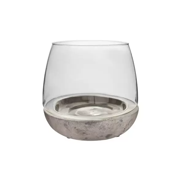 SSI 6.75"x6" Cement Glass Terrarium