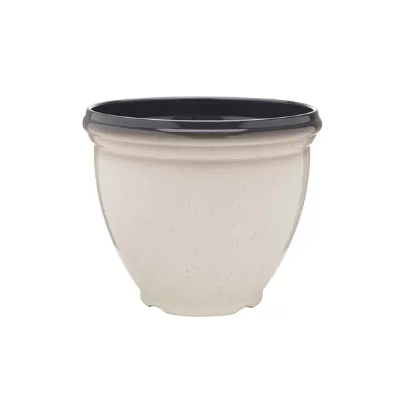 Southern Patio 12" Heritage Planter Ivory