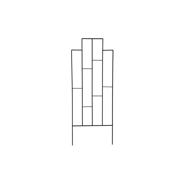 AGW UrbanGarden Contemporary Trellis Matte Black