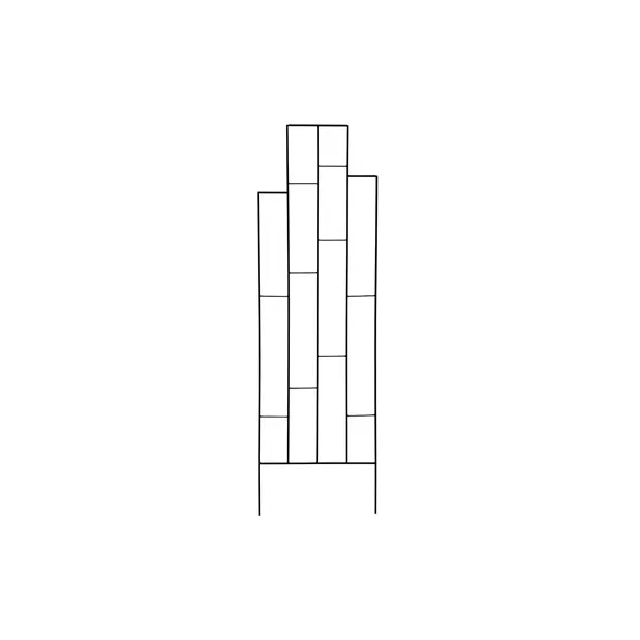 AGW UrbanGarden Contemporary Tall Trellis Matte Black