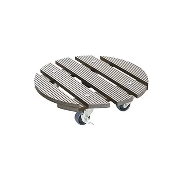 Wagner WPC Large Round Plant Caddy Taupe