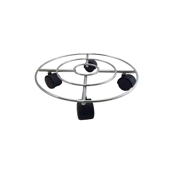 Wagner Wire Caddy Round Chrome 11.8D