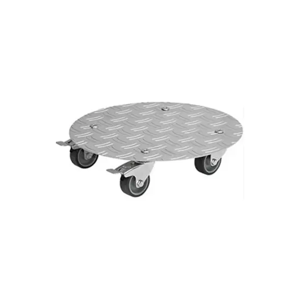 TDI Round Aluminum Plant Caddy