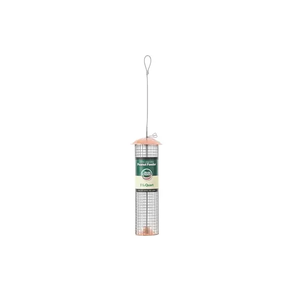 Birds Choice Large Mesh Hanging Copper Tube Feeder for Shelled Peanuts