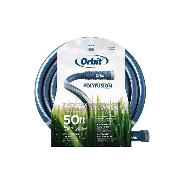 Orbit 50'x5/8" Polyfusion Garden Hose