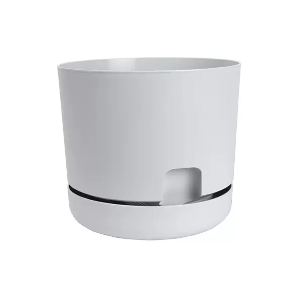 DCN 10" Oasis Self Watering Planter Light Grey
