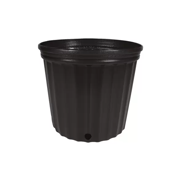 HC Dillen 3G Nursery Pot, Blow Molded, Heavy, True 3 Gallon, Black, 50 per Bundle, 60 Bundles per Pallet, 11.00in x 9.62in, 3.00Gal, 3Gallon