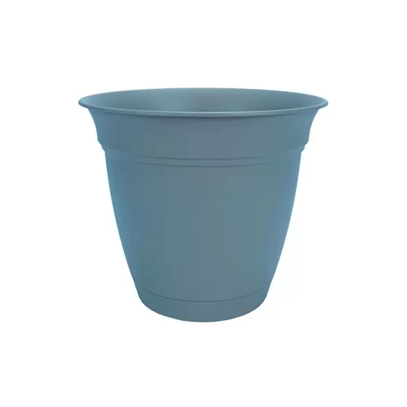 HC 10" Eclipse With Saucer Planter Slate Blue