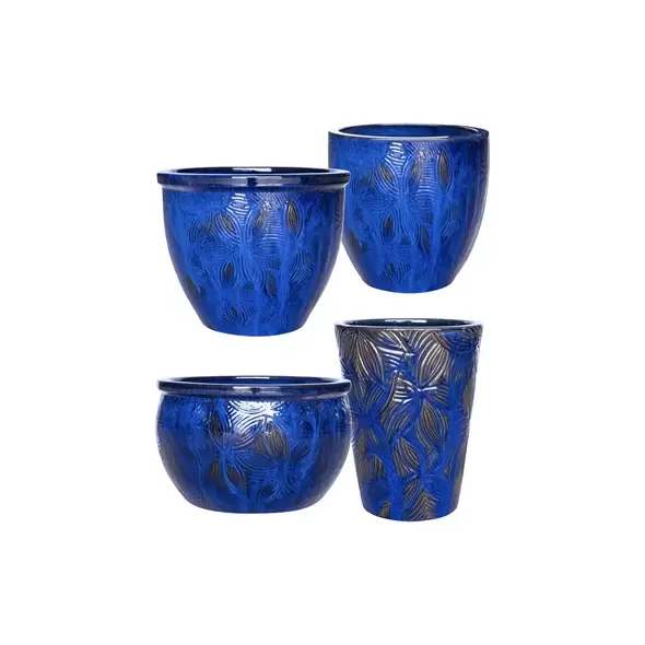 MCarr 26pc Bold Floral Planter Pallet Admiral Blue