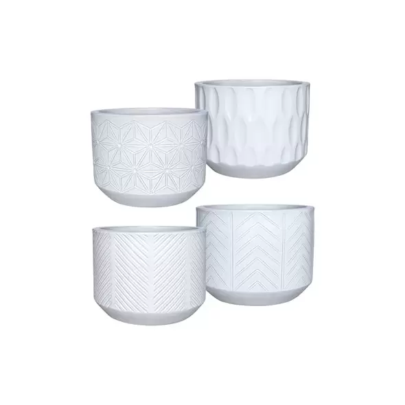 MCarr 32pc Mixed Planter Pallet White