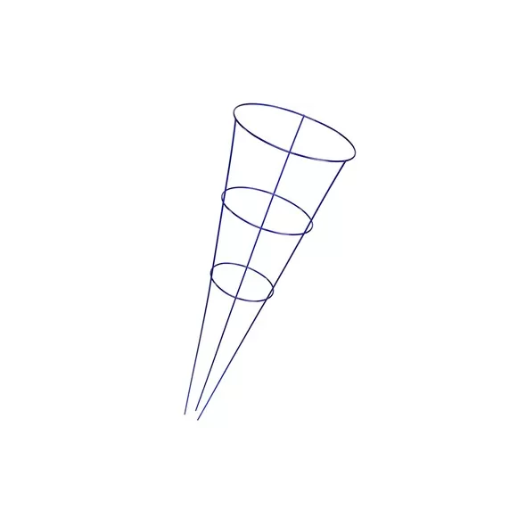 Midwest Wire Works 42" Heavy Duty Starbrite Blue 3 Ring 3 Leg