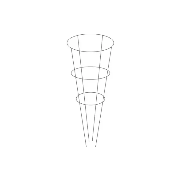 Cassie Cages 42" Tomato Cage 3 Leg 4 Ring