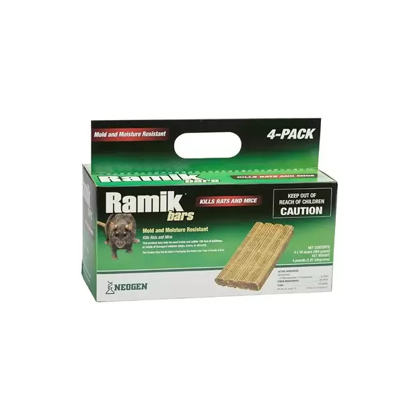 Ramik Bars 4x1Lb Box Sold By Case Diphacinone