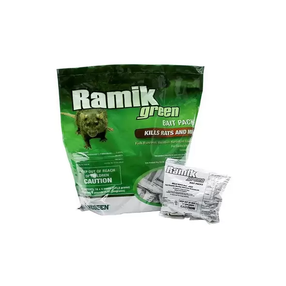 Ramik Green Nuggets 16x4oz Pouch- Sold By Case Diphacinone