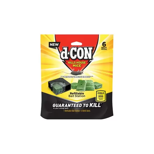 D-Con Bait Station + 6 Refills