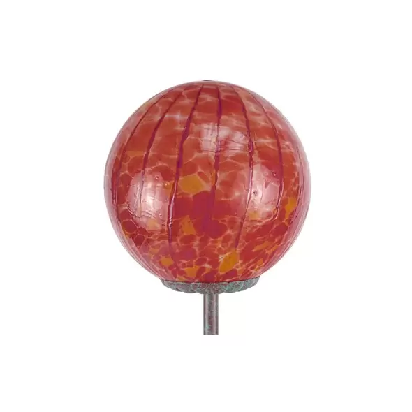 E-V 6" Round Orange Lollipop Globe Stake