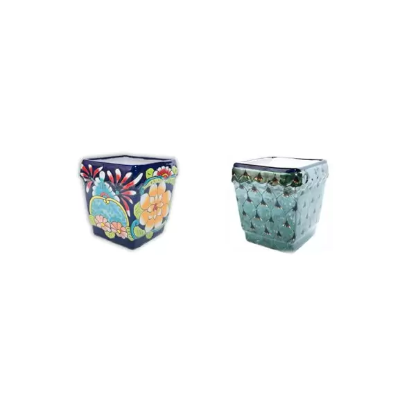 Talavera 8" Square Planter