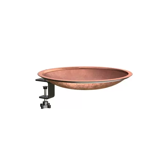 Woodlink 14" Metal Deck Railing Bird Bath