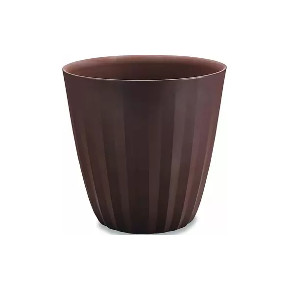 Crescent 15" Pleat Planter Bark
