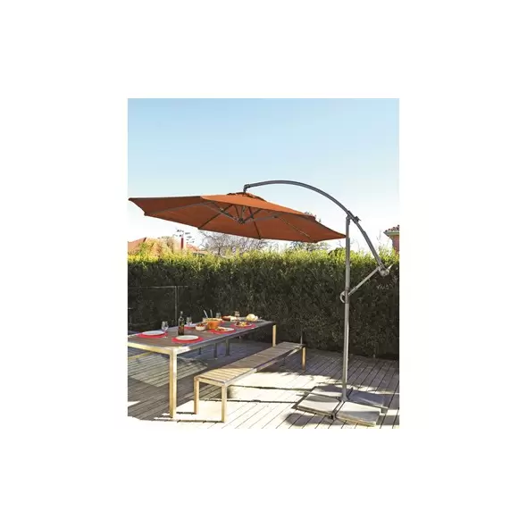 Gale Pac 10' Cantilever Umbrella Terracotta