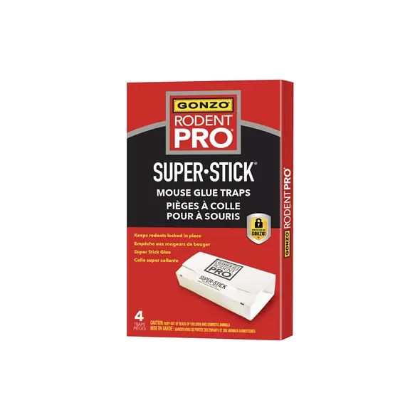 GONZO 4ct Rodent Pro Super Stick Mouse Trap