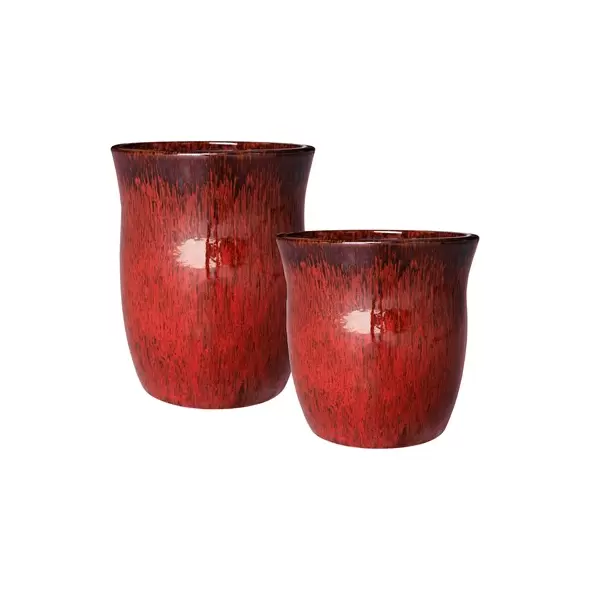MCarr 30pc Hourglass Planter Pallet Redwine