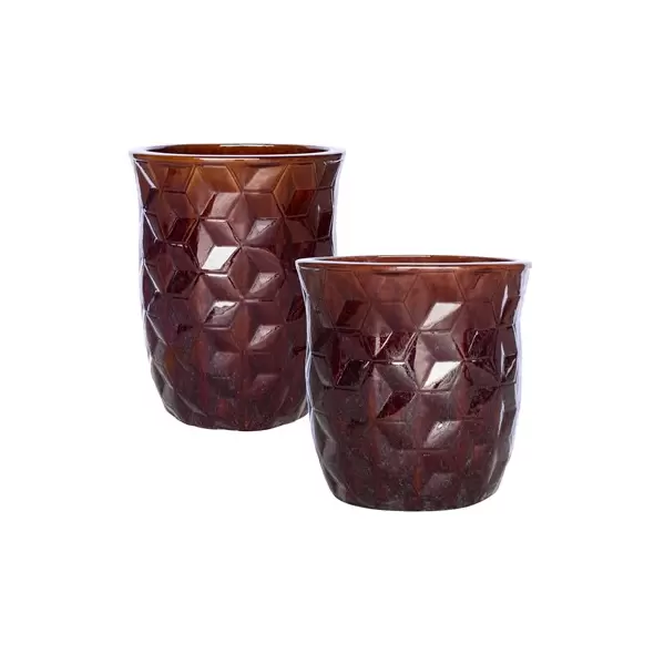 MCarr 30pc Tall Hexagon Planter Pallet Eggplant