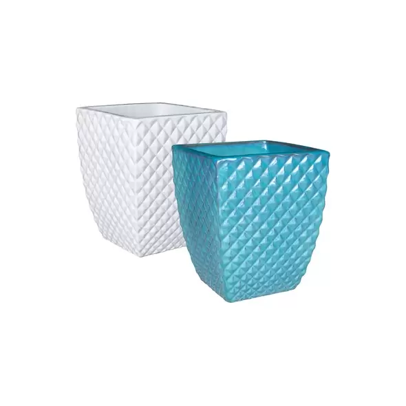 MCarr 16pc Tall Square Diamond Planter Pallet Mixed