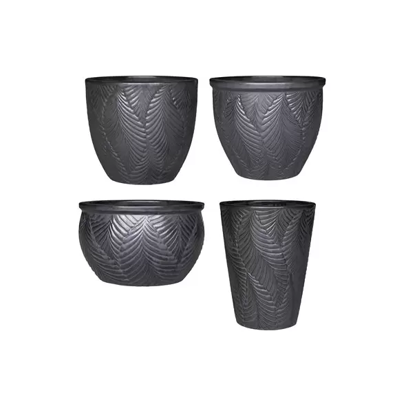 MCarr 26pc Fronds Planter Pallet Matte Black
