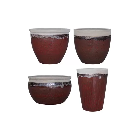 MCarr 26pc Mix Planter Pallet Volcanic Red Wine