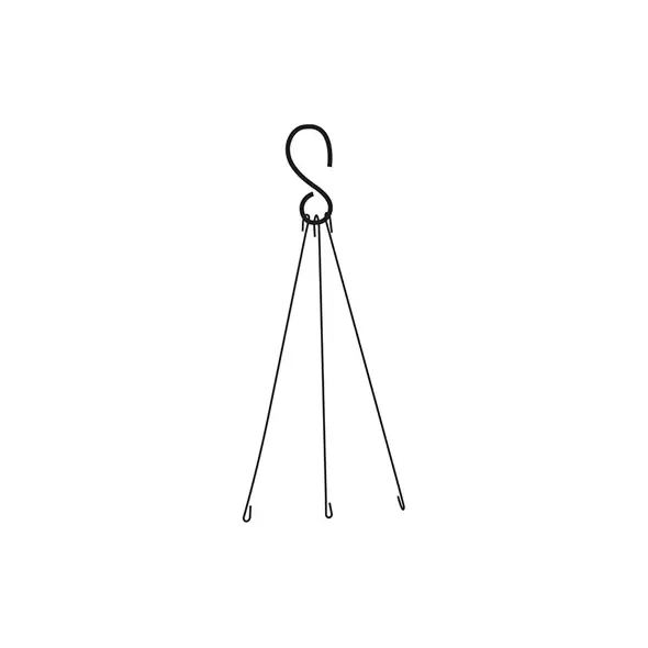 Midwest Wire Works 12" Grow Basket Hanger 3 Leg