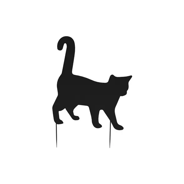 Panacea 24" H Cat Shadow Yard Stake