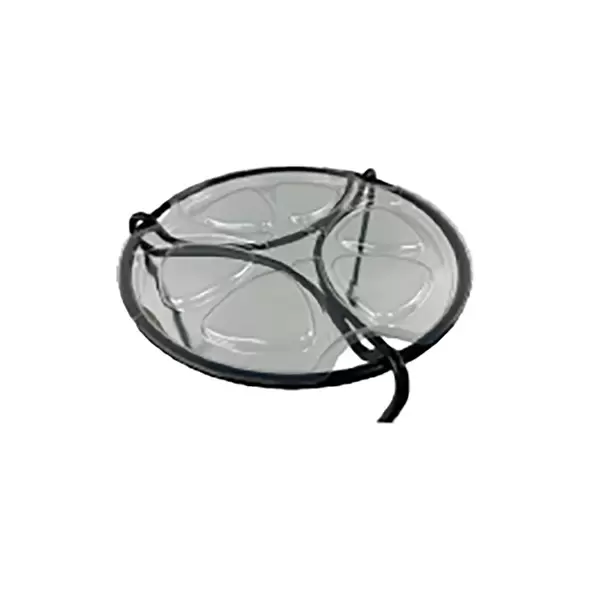 Plastec 13" Patio Stand Black with Saucer