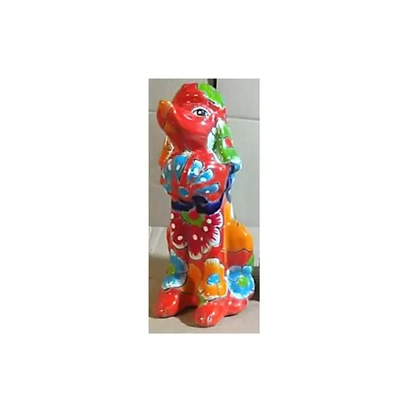 Talavera French Poodle Statue