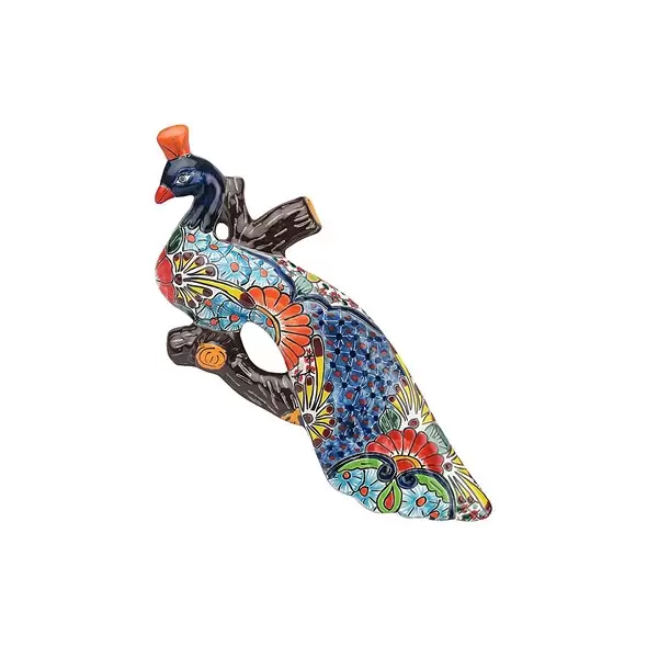 Talavera 14" Peacock Hanger Left