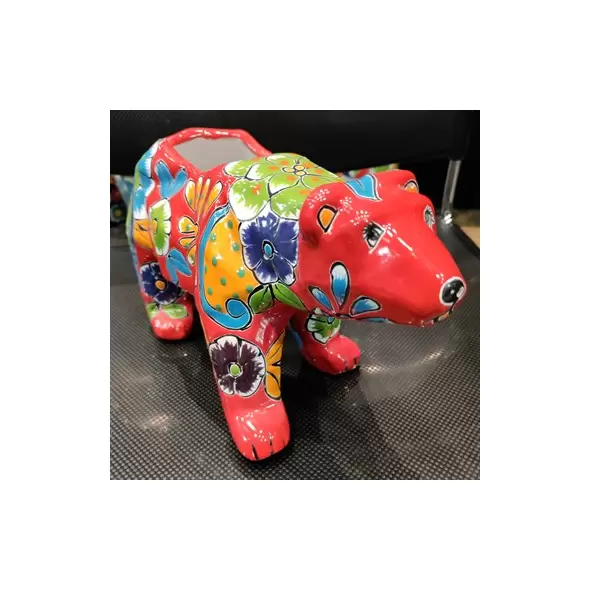 Talavera Bear Planter