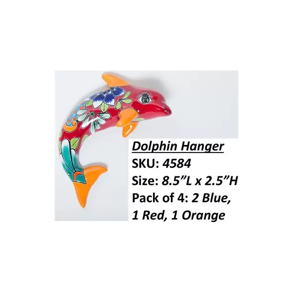Talavera Large Dolphin Hanger