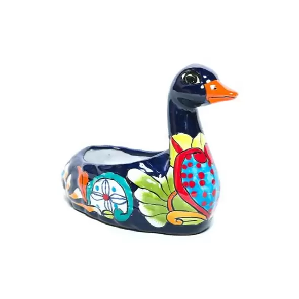 Talavera Duck Planter Sitting