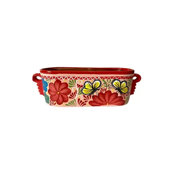 Talavera 12" Bella Especial Window Box Red