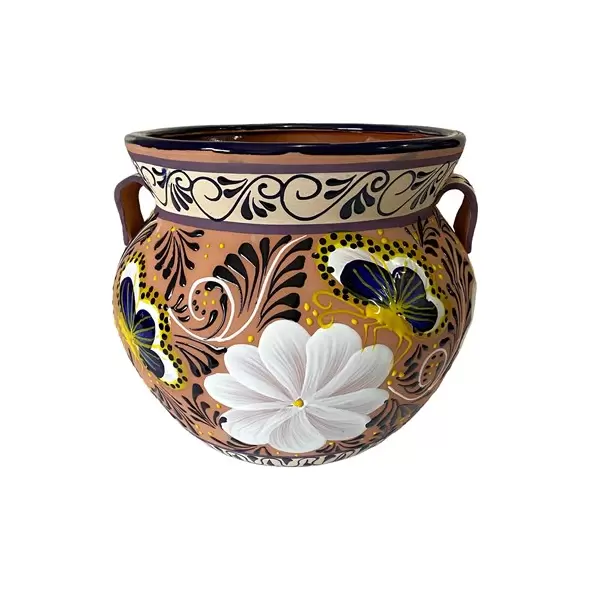 Talavera 14" Bella Especial Michoacana Pot Natural
