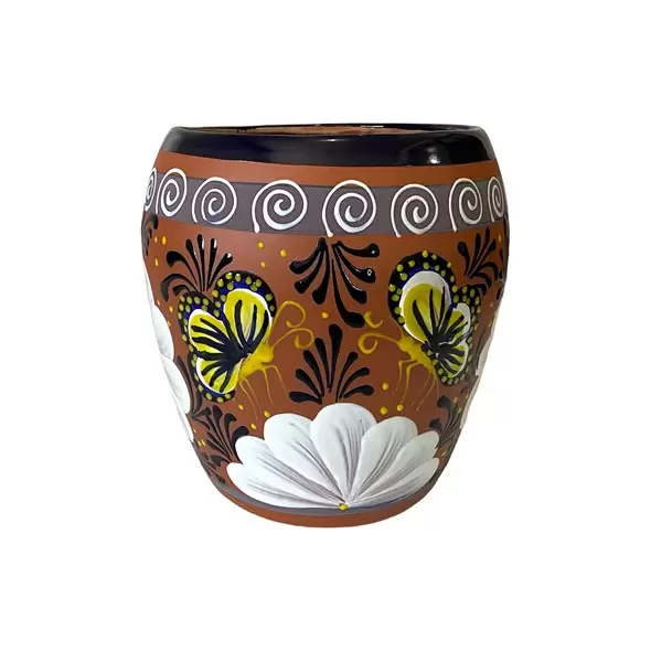 Talavera 12" Bella Especial Ovalo Pot Barro
