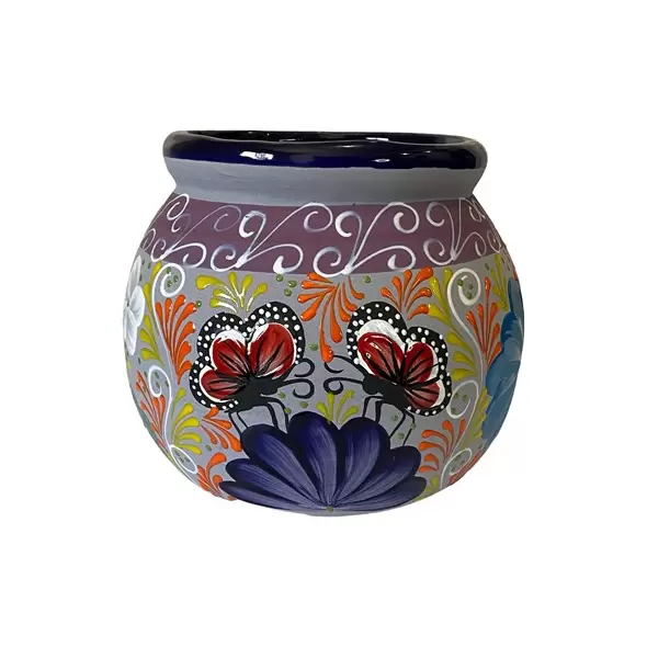 Talavera 16.5" Bella Especial Esfera Pot Blue