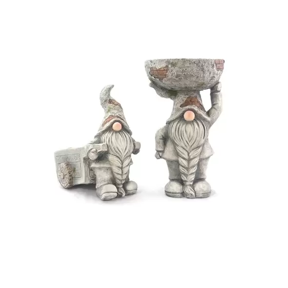 VCS Gnome Cart & Bowl Planters