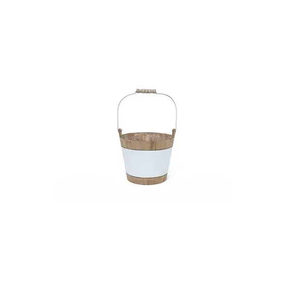 VCS 9" Wood Pail Planter