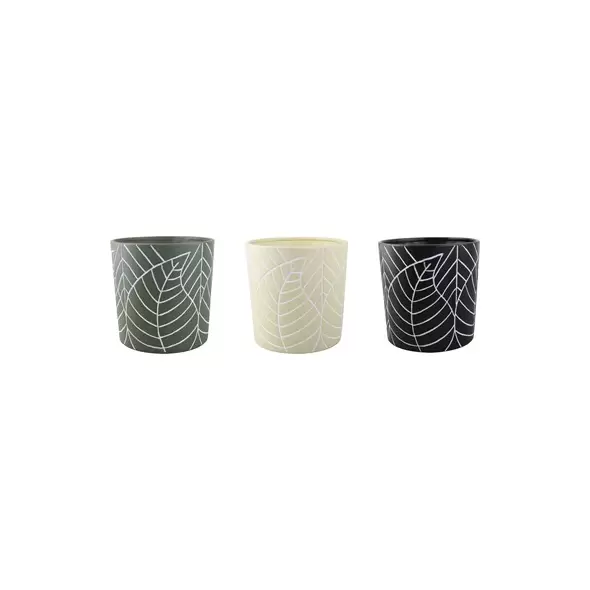 VCS 8" Terracotta Leafy Planter