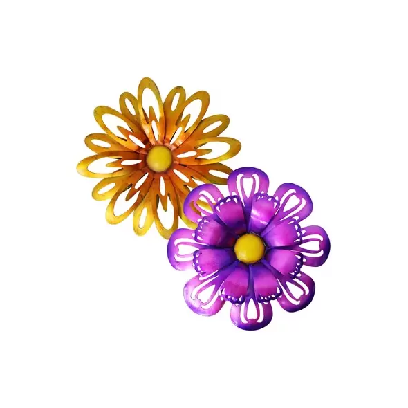 VCS 10" Purple Orange Flower