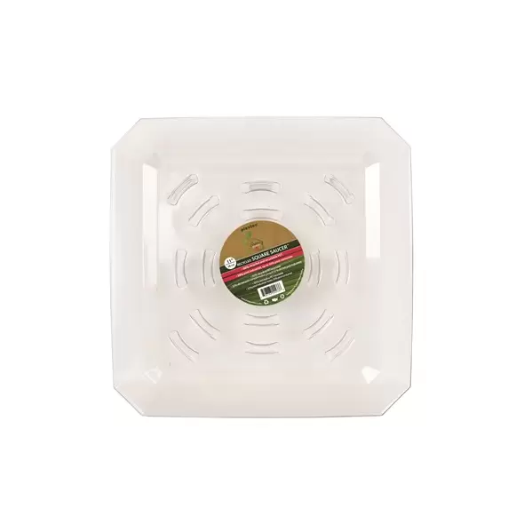 Plastec 11" Square Recycled Saucer