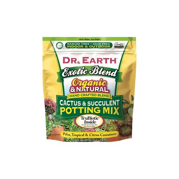 Dr Earth 4qt Exotic Blend Cactus & Succulent Potting Soil